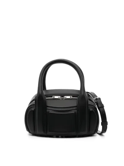 Alexander Wang Roc Leather Shoulder Bag In Black