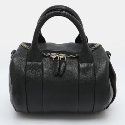 Pre-owned Alexander Wang Rocco Black Leather Satchel