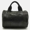 Alexander Wang Rocco Black Leather Satchel In Black