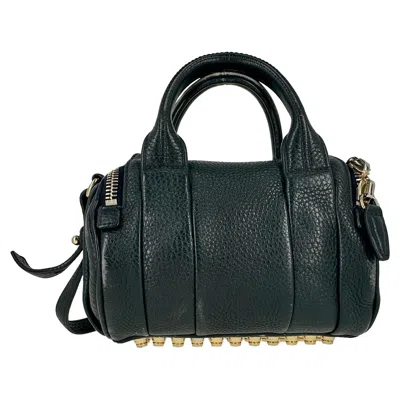 Alexander Wang Rocco Satchel In Black Leather