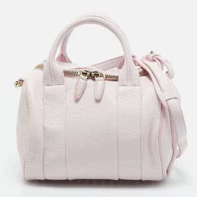 Pre-owned Alexander Wang Rockie Pink Small Leather Satchel