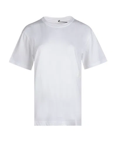 Alexander Wang Round Collar Pullover T-shirt In White