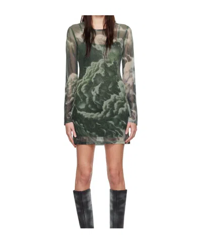 Alexander Wang Round-neck Dress In Black