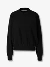 Alexander Wang Round Neck Sweater In Black