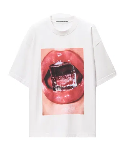 ALEXANDER WANG ALEXANDER WANG GRAPHIC PRINT CREWNECK T-SHIRT
