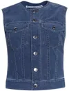 Alexander Wang Round-neck Waistcoat In Blau