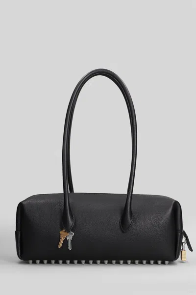 Alexander Wang Medium Roux Key-charm Shoulder Bag In Black