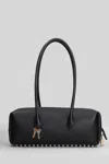 Alexander Wang Medium Roux Key-charm Shoulder Bag In Black