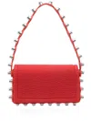 Alexander Wang Roz Scallop Stud Leather Crossbody Bag In Red