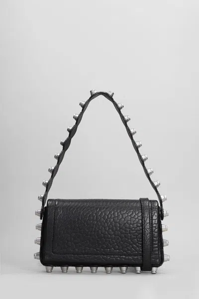 Alexander Wang Mini Pebbled Leather Shoulder Bag In Black