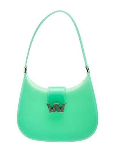 Pre-owned Alexander Wang Rubber Shoulder Bag In Green
