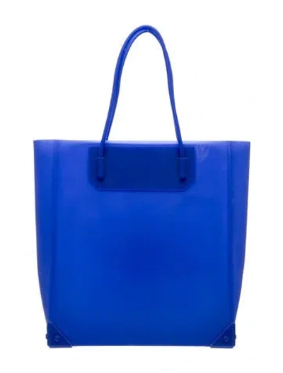 Pre-owned Alexander Wang Rubber Tote In Blue