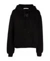 Alexander Wang Essential Terry Hoodie In Black
