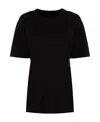 Alexander Wang Essential Short Sleeve Cotton T-shirt In Black