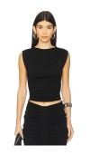 Alexander Wang Ruched Tank In 블랙