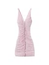 Alexander Wang Ruched Tank Mini Dress - Pink Chalk In Pink