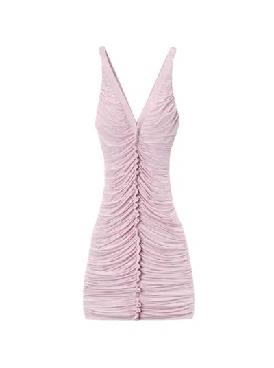 Alexander Wang Ruched Tank Mini Dress - Pink Chalk