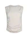 Alexander Wang Ruched Tank Top Cement In White