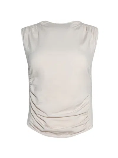 Alexander Wang Ruched Tank Top Cement In White