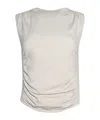Alexander Wang Ruched Top In White