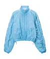 Alexander Wang Ruched Track Jacket In Blue