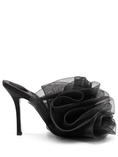 Alexander Wang Ruched Tulle Mules