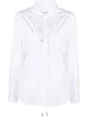 Alexander Wang Hemd Mit Geraffter Taille In White