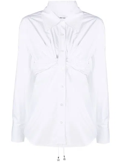 Alexander Wang Hemd Mit Geraffter Taille In White