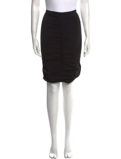 Pre-owned Alexander Wang Ruffle Embellishment Mini Skirt In Black