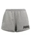 Alexander Wang Shorts Elastic Waistband Side Pockets In Gray