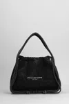 Alexander Wang Large Ryan Faded Rib Knit Hobo In Black