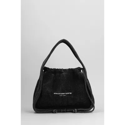 Alexander Wang Ryan Hand Bag In Grey Cotton In Gray