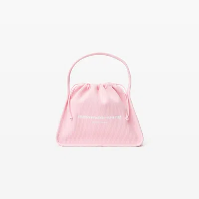 Alexander Wang Ryan Large Bag In Rib Knit In Light Pink