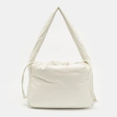 Pre-owned Alexander Wang Ryan Large White Leather Shoulder Bag