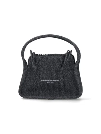Alexander Wang Ryan Shoulder Bag In Black Fabric