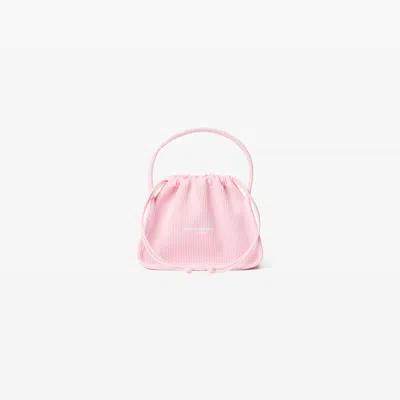 Alexander Wang Ryan Small Bag In Ribbed Knit In Pink