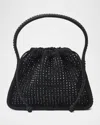 Alexander Wang Ryan Small Crystal Top-handle Bag In Black