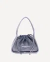 Alexander Wang Borsa A Mano Ryan Piccola In Velluto A Coste Avio Donna In Blue