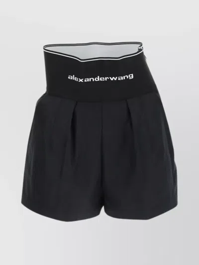 Alexander Wang Safari Shorts Zipper Fr: Short Safari Fermeture Eclair Apparente In Black