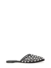 Alexander Wang Rhodes Stud-embellished Mesh Ballet Flats In Black