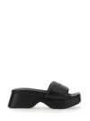 Alexander Wang Float Mules With Platform Sole And Squared Toe