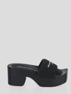 Alexander Wang Float Mules With Platform Sole And Squared Toe In Black