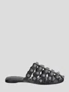 Alexander Wang Black Leather Sandals In Black