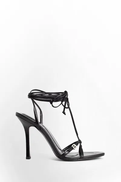 Alexander Wang 'lucienne' Leather Sandals In Black