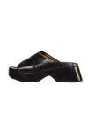 Alexander Wang Float Criss-cross Platform Sandal In Black