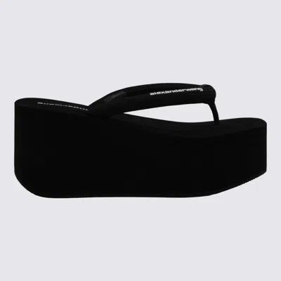 Alexander Wang Jenna Thong Sandals Open Toe Platform In Black