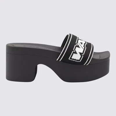 ALEXANDER WANG SANDALS BLACKS AND GREYS