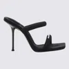 Alexander Wang Black Julie 105mm Nylon Tubular Heeled Sandals In Black