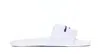 Alexander Wang Aw Pool Logo-embossed Slides In White