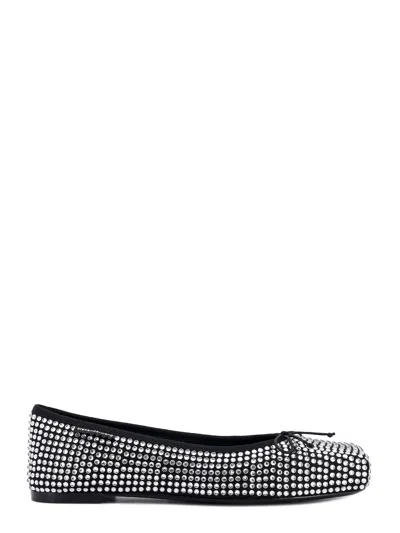 Alexander Wang Billie Rhinestone Embellished Ballet Flats In White